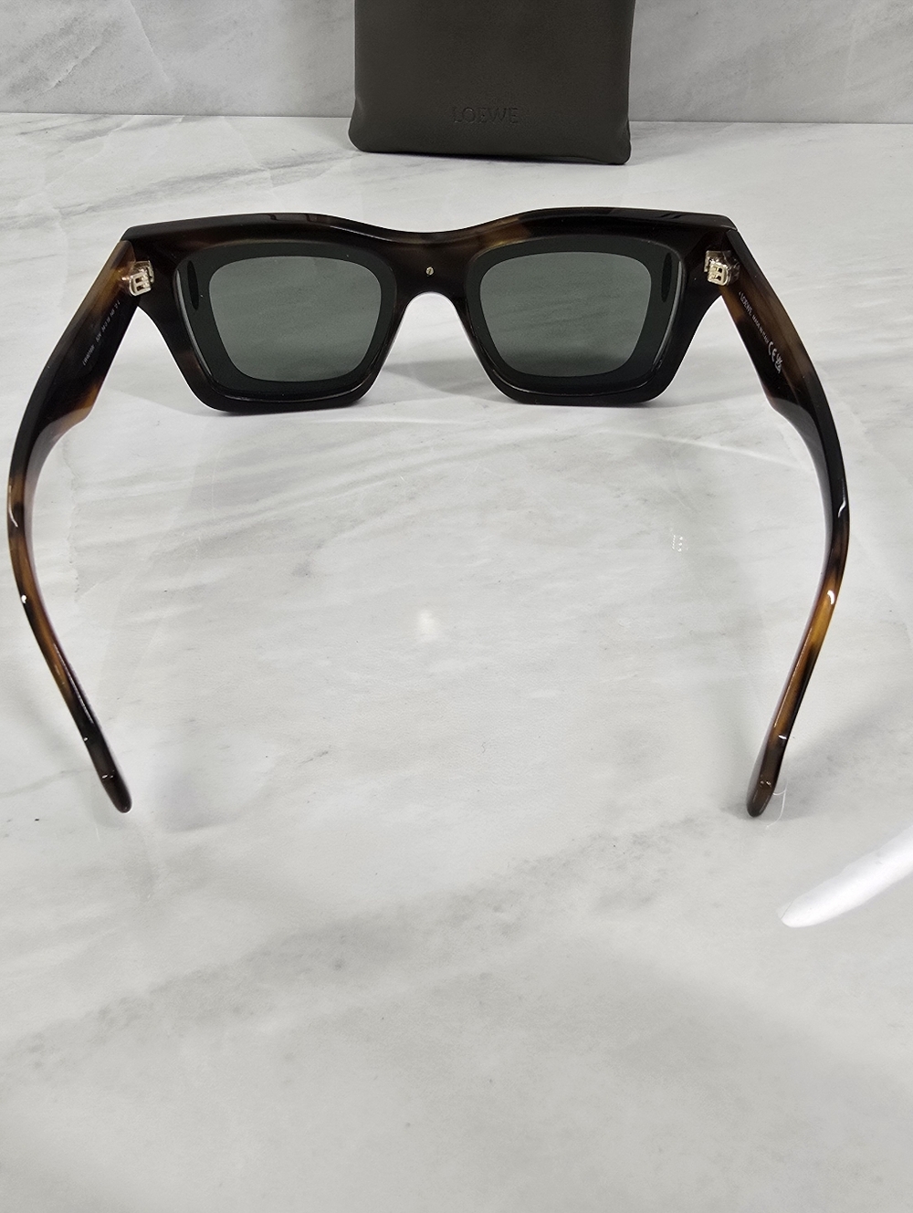 Loewe Square Tortoiseshell Sunglasses - Picture 4 of 13